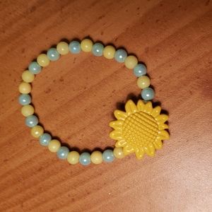 Sunflower peace bracelet